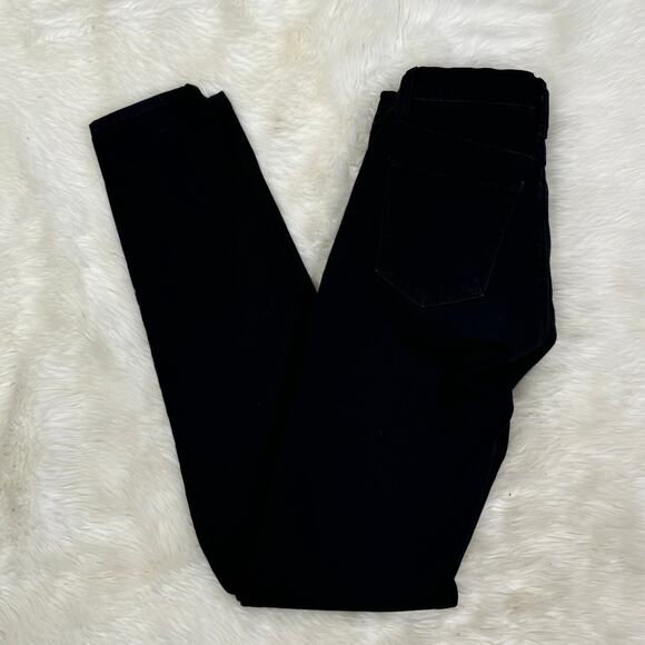 J Brand Maria High-Rise Skinny Jeans in Black Hewson Size 24 - Picture 3 of 11